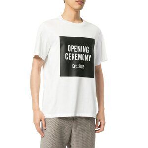 Opening Ceremony OC Box Logo T-Shirt Pe000231000 White Size Medium Streetwear